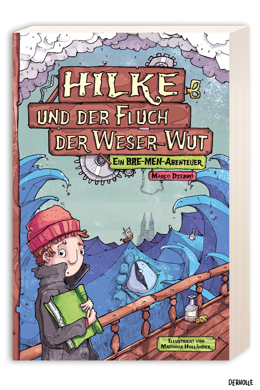 Matthias Holländer derholle Bonn Buchillustration Kinderbuch Jugendbuch Hilke und der Fluch der Weser Wut