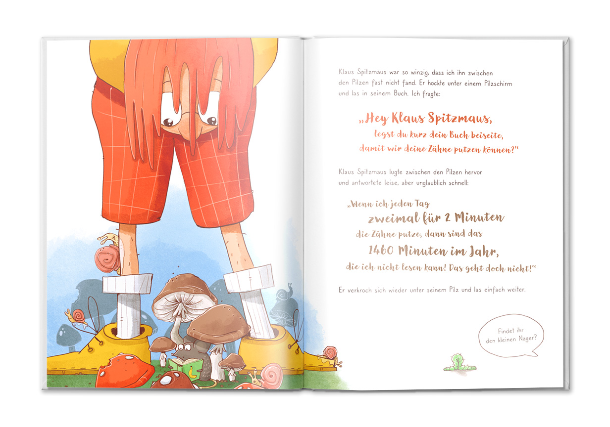 Kinderbuch Zähne putzen Vorschau