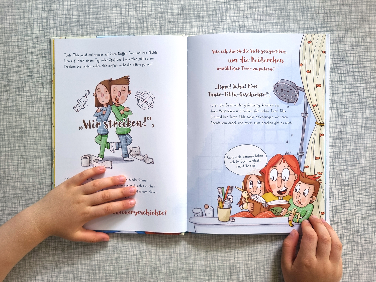 Tante Tilda Kinderbuch – Einblick in die illustrierten Innenseiten
